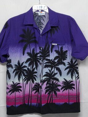 Vintage Windswept Mens Shirt Bahamas Size Large Button Up Short Sleeve Hawaiian